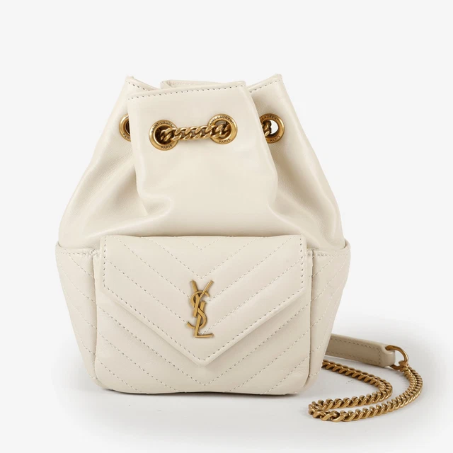 (Ebay live)  Saint Laurent Mini Joy Bucket Bag Cream GHW 10256