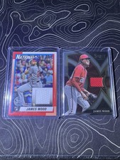 James Wood 2025 Topps Series 1 1990 Topps Patch Jersey Relic #T90R-JWO Rookie RC