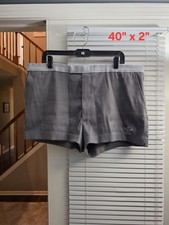 Vintage Adidas Trefoil 70  s 80  s Gray Stretch Tennis Golf Shorts Mens Size 40