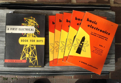 Lot  of 6 vintage Basic Electronics Vol. 1-5  &  First Electrical Book for Boys