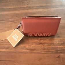 Steve Madden Coral Zip-Around Wallet with Credit Card Slots