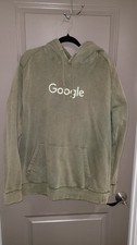 Google Hoodie Size XL Vintage Olive Army Green Lane Seven
