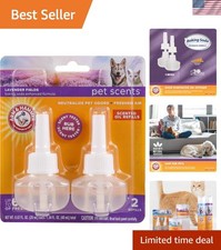 Pet Odor Eliminator Plug-in Scented Oil Refills in Lavender Fields - 2-Pack