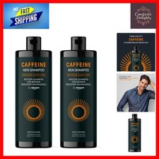 Men’s Caffeine Shampoo Set - , 2 x 400ml for Thickening & Strengthening 8.74 per litre
