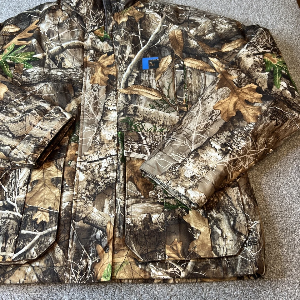 Chaqueta Rogers Mujer Mediana Realtree Edge Camuflada Capucha Aislada Abrigo de Caza Foto 2 de 4
