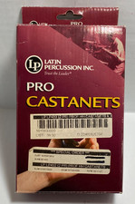 LP432 Professional Castanets, Hand Held, 2 Pair, Ebony wood