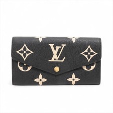 Louis Vuitton bicolor monogram empreinte Portefeuille Sarah M80496 Noir x Compla