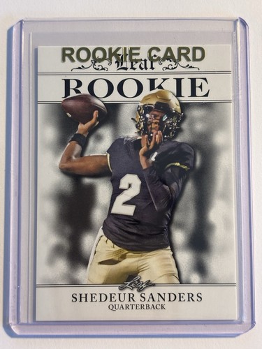 Shedeur Sanders 2024 Colorado Buffaloes Leaf "Rookie" #RA-45 Football Card