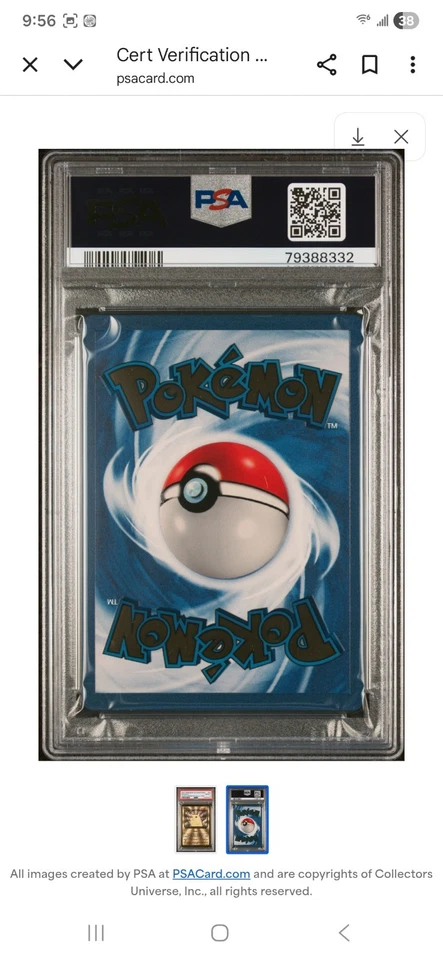 PSA 8 Pikachu Gold Metal Pokemon 2021 Celebrations Ultra Premium Collection UPC - Image 2 of 2