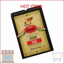 PRIDE OF SZEGED Steak Rub Seasoning Spice Mix, Shaker and Pour Top for Steaks Bu