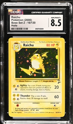 Raichu graded CGC 8.5 for sale on eBay