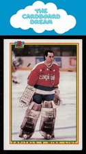 Mike Liut 1990-91 Bowman #66 Washington Capitals Hockey Card