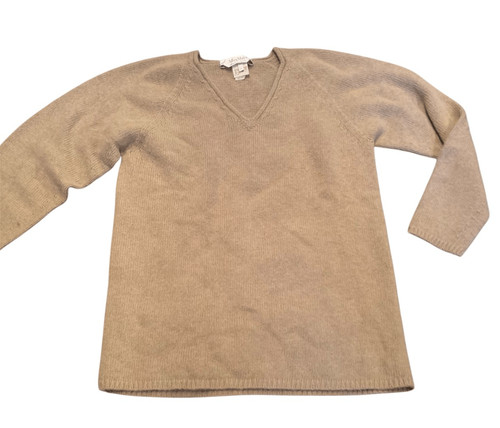 Max Mara, MAGLIONE vintage Max Mara Italy misto lana angora marrone taglia M