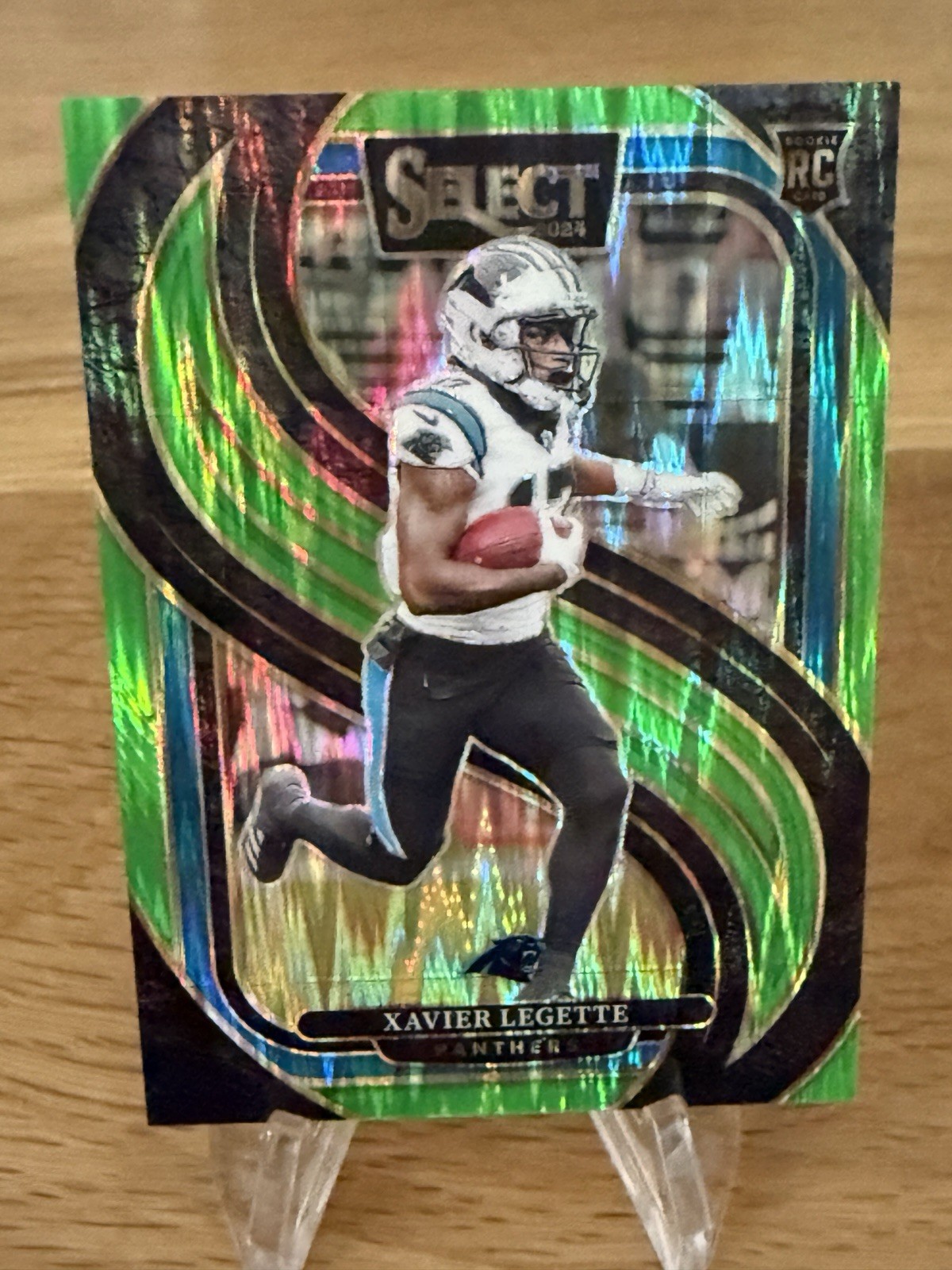 2024 Panini Select - Premier Level Xavier Legette #101 Neon Green Shock /499
