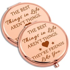 2 PCS Friends Gifts for Girls Birthday Gifts Compact Makeup Mirror for BFF Si...