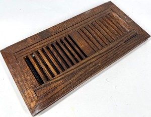 Decor Grates 6.75 inch X 14 inch Wood Flush Closable Mount Floor Register Cover