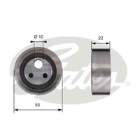Gates Spannrolle Zahnriemen FüR Dacia Sandero Logan MCV 1.4 1.6 Renault T41155