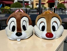 Tokyo Disney Resort Fan Cap Chip and Dale Pair Set Fluffy Hat Japan Limited