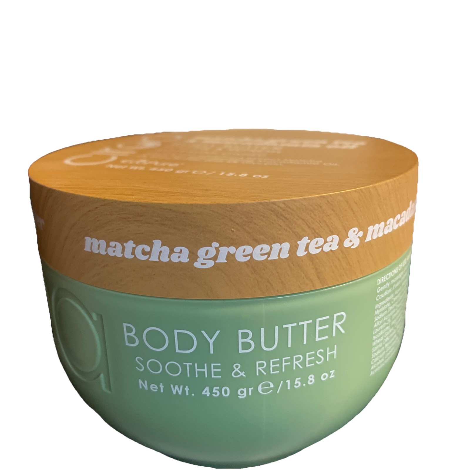 Ciroa  Matcha green tea & Macadamia oil   Body Butter Soothe & Refresh 15.8 oz