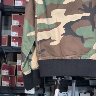Sz Large - Supreme SS13 Cadet Varsity Camo Letterman Jacket With