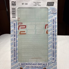HO Scale Microscale Decals 87-84 Penn Central Diesels NIP