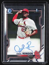 2021 Bowman Chrome ANGEL RONDON 1st Chrome On Card Rookie Auto #CPA-ARO