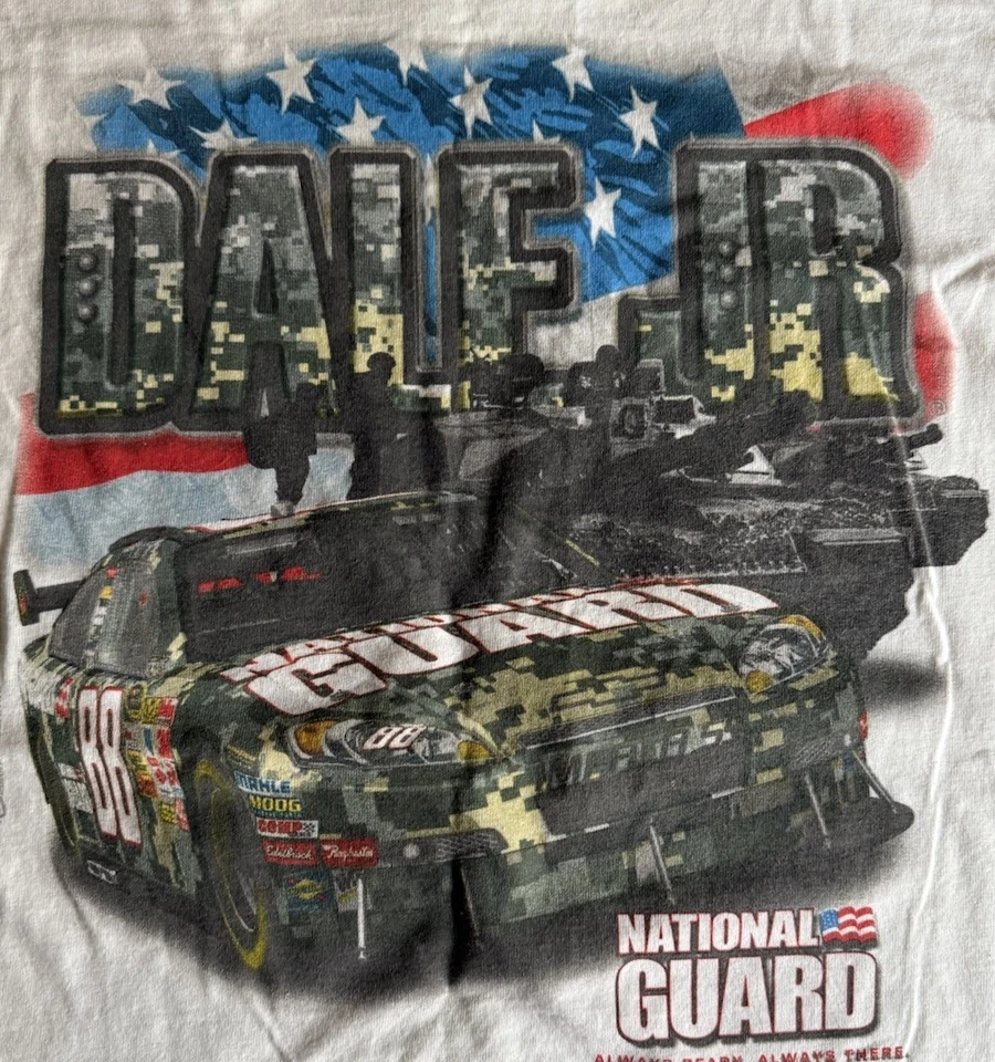 Camisa grande de colección Chase Dale Earnhardt Jr NASCAR Guardia Nacional Y2k años 2000 Foto 2 de 4
