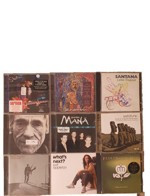 9 CD´s, Roots Manuva, Mana, Santana, The Cure, Fleetwood Mac, Jestofunk, Pat App