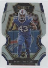 2022 Panini Select Premier Level Silver Prizm Die-Cut Terrel Bernard #113 f1i