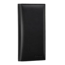 Premium Leather Checkbook Cover for Men Women Checkbook Holder Wallet RFID Block