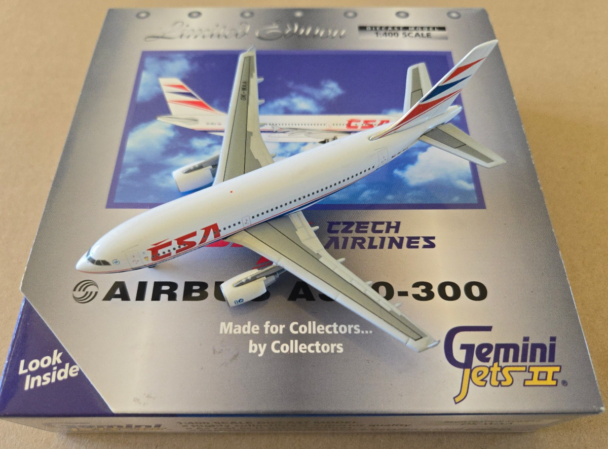 1:400 Airbus A310-300 CSA Czech Airlines OK-WAA Gemini Jets | eBay
