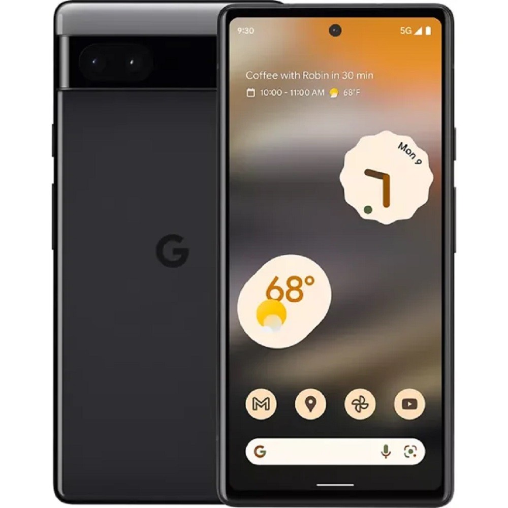 Google GA02998USPP Pixel 6A, 128GB Black 12 (MP) Megapixels 6.1 in