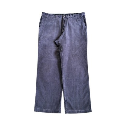 Haggar Pants Men's Size 36x29 Blue Corduroy Straight Work Casual Tag 38x30