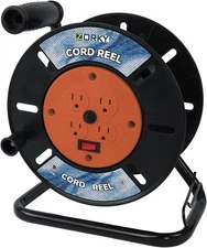 Extension Cord Storage Reel, Retractable Heavy Duty Open Cord Reel for 12/3,14/3