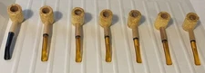 Missouri Meerschaum - Country Gentleman Corn Cob Tobacco Pipe (7 -Count Combo)