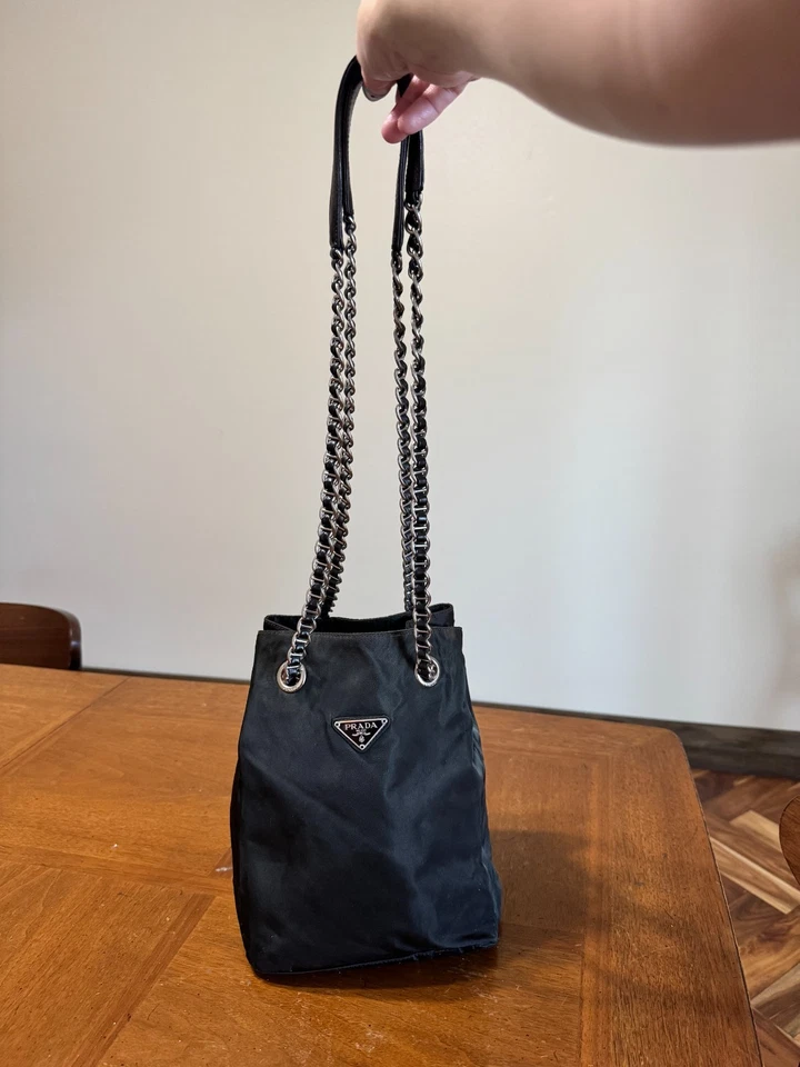 Prada Bucket Purse Black - Image 2 of 4