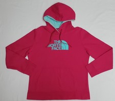 The North Face Women's Sweatshirt Hoodie Pullover Size Large Hot Pink Logo