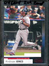RARE ANDRUW JONES 2004 Leaf RED PROOF #106 NM+ BRAVES HOF FREE DEL