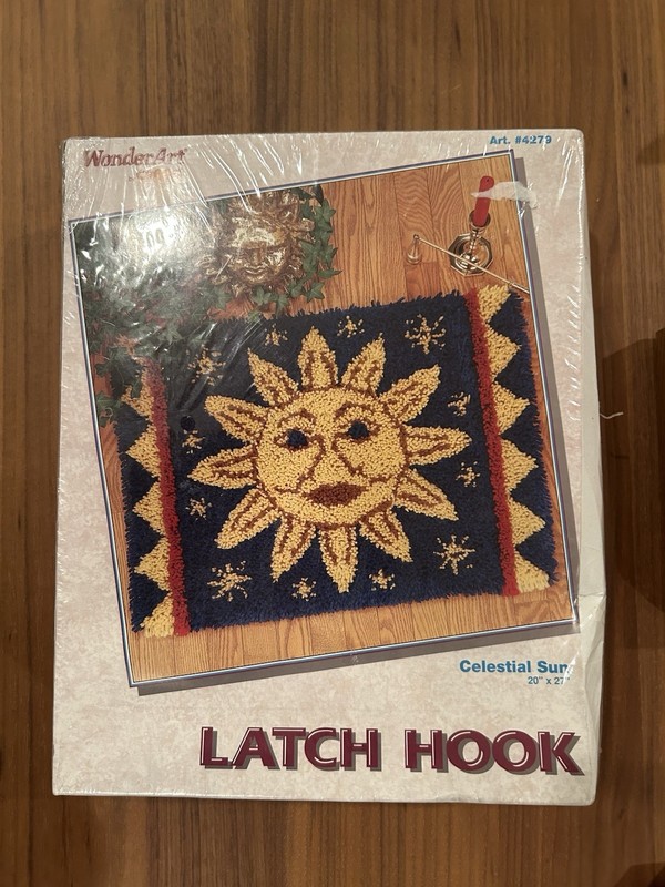 Vintage NOS Celestial Latch Hook Kit