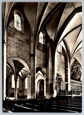 AK Augsburg Dom, Südliche Mittelschiffswand mit den Prophetenfenstern 