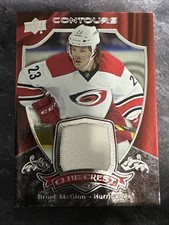 2015-16 Upper Deck Contours Club Crest CC-32 Brock McGinn Carolina Hurricanes
