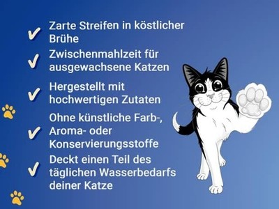 Felix Soup Tender Strips Suppe für Katzen Fisch Sorten-Mix 1 Packung 6 x 48g