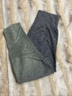 VS Pink Cool And Comfy Leggings Size Medium Gray/ Green Ombré Stretch Capri NWOT — photo 1