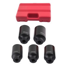 5x 12 Drive 6 Point Deep Spindle Axle Nut Socket Set 33 3435 3638mm 5x 12 Drive 6 Point Deep Spindle Axle Nut Socket Set 33 3435 3638mm