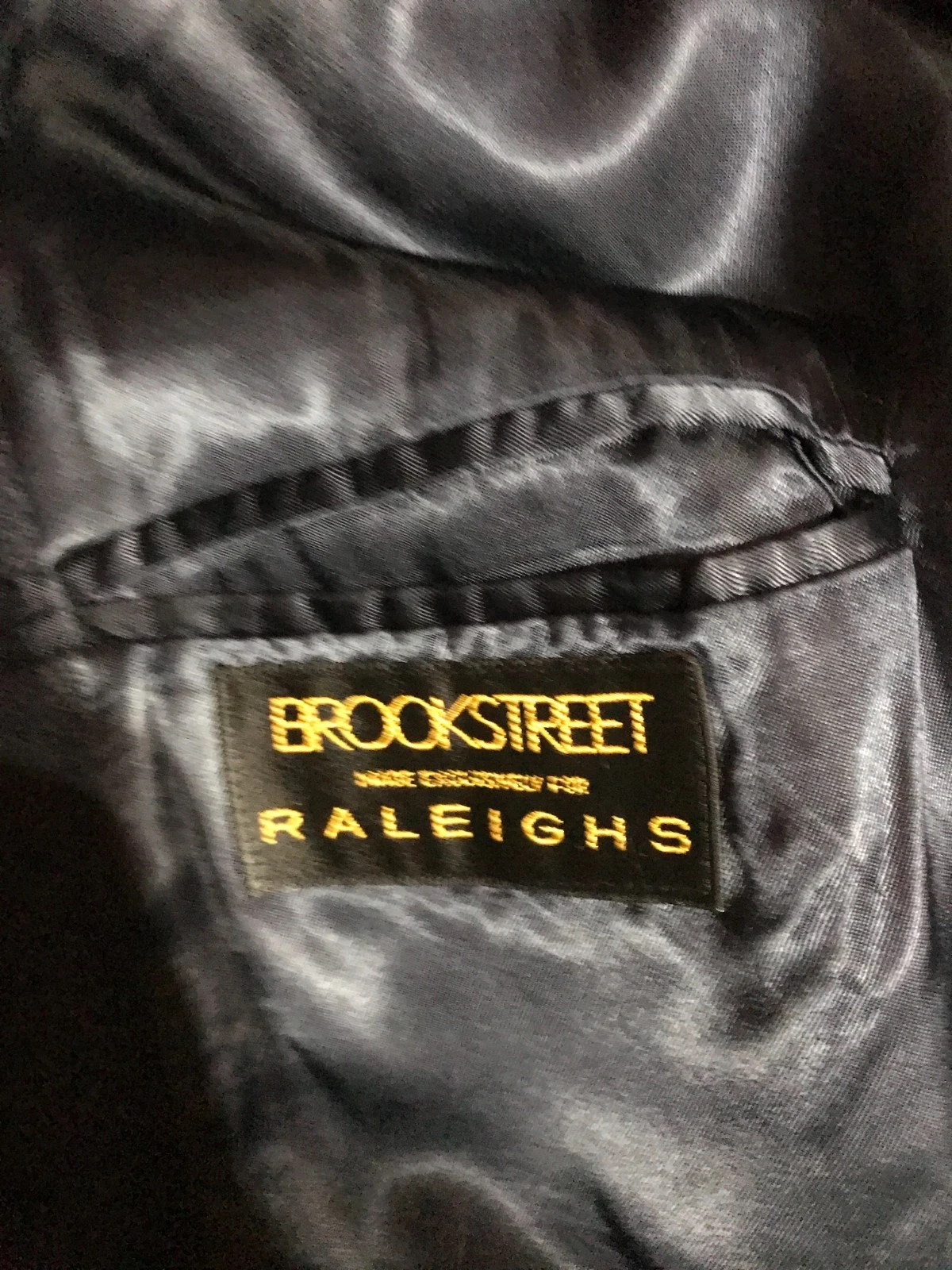 Black Wool Mens Overcoat Brookstreet/Raleighs - product detail image 4