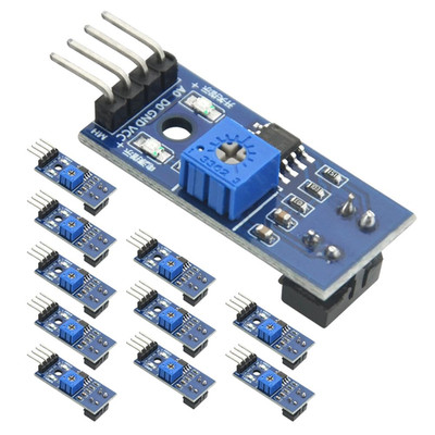 10PCS TCRT5000 Infrared Reflective IR Photoelectric Sensor Switch Module 3.3-5V