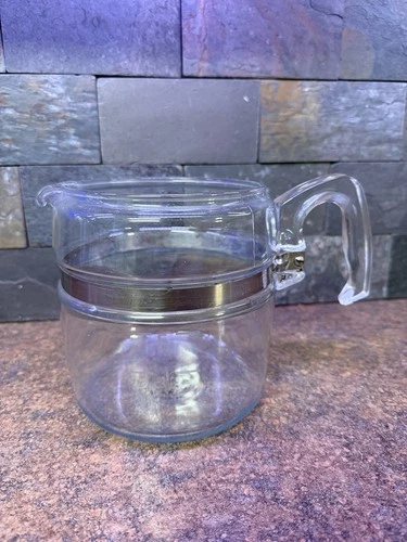Pyrex Glass Stove Top Percolator 6-Cup Flameware 7756-B Vintage Coffee Pot Only