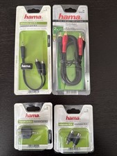 cavi audio rca E Jack Cuffie  Kit 4 Pezzi, Adattatori 3,5mm e Cavo RCA Stereo