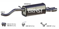 EndschalldäMpfer NachschalldäMpfer Ernst 115018 FüR Vw Polo 5 6R1 6C1 Gti