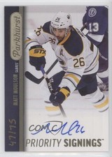 2015 Fall Expo Parkhurst Priority Signings 47/75 Matt Moulson #PS-MM Auto a3q